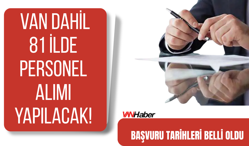 GSB'den Van Dahil 81 İlde 1.200 Personel Alımı! Kontenjanlar Açıklandı