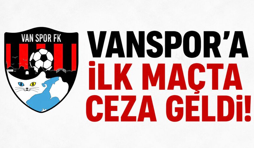 Vanspor’a PFDK’dan Ceza! 140 Bin TL Para Cezası