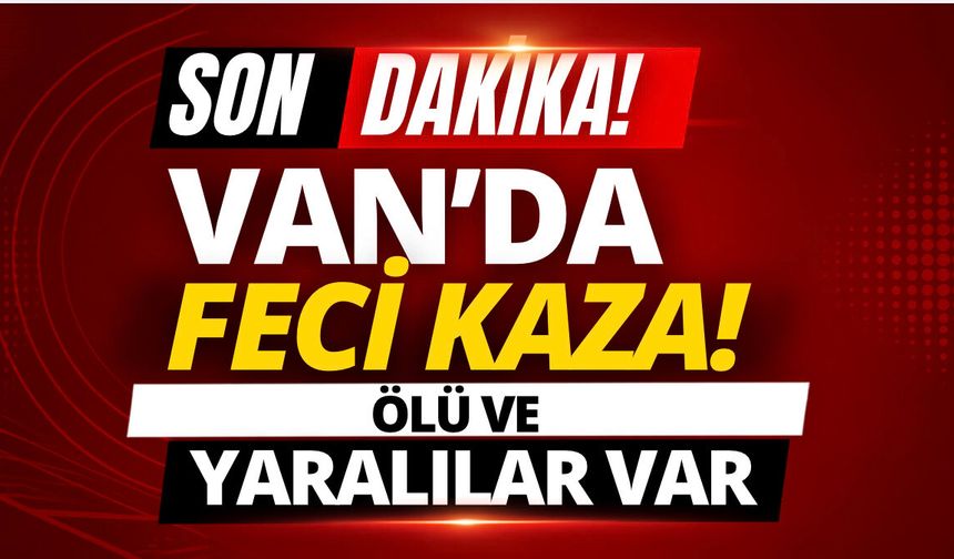 Van-Çaldıran yolunda feci kaza: 1 ölü, 1 ağır yaralı