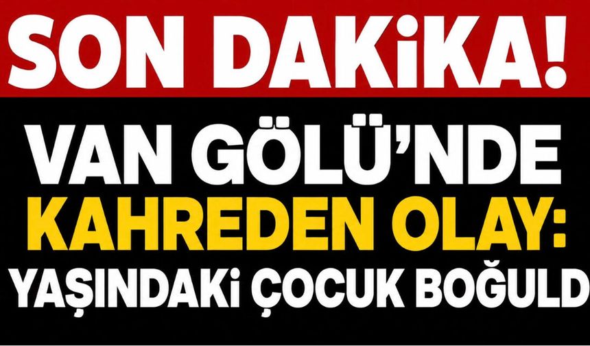 Son Dakika! Van Gölü’nde Kahreden Olay: 4 Yaşındaki Çocuk Boğuldu