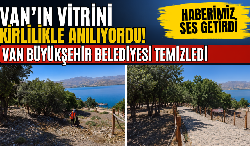 Haberimiz Ses Getirdi! Akdamar Adası'nda Temizlik Çalışması Yapıldı