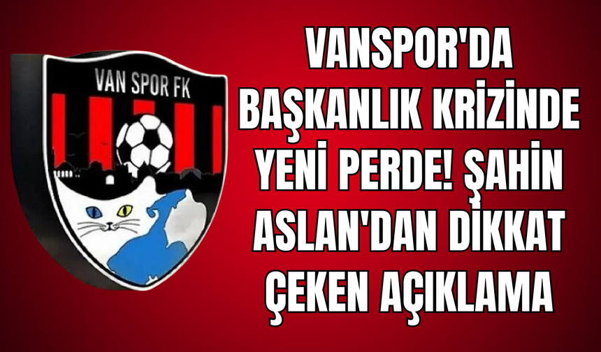Önceki Dönem Kulüp Başkanı Şahin Aslan'dan Sosyal Medya Üzerinden Açıklama