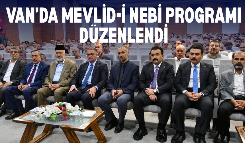 Van'da Mevlid-i Nebi Programı Düzenlendi