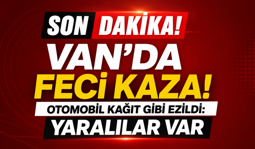Van-Erciş kara yolunda iki otomobil çarpıştı: 2 yaralı