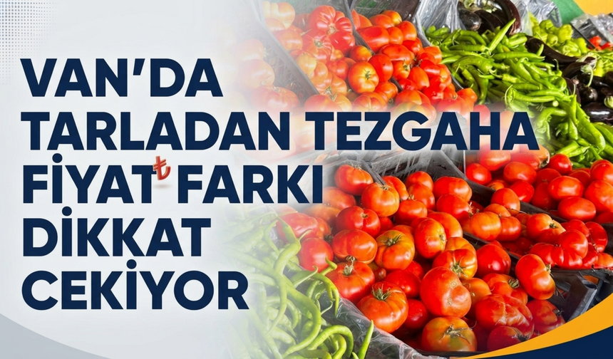 Van’da Sebze Fiyatlarında Dikkat Çeken Makas