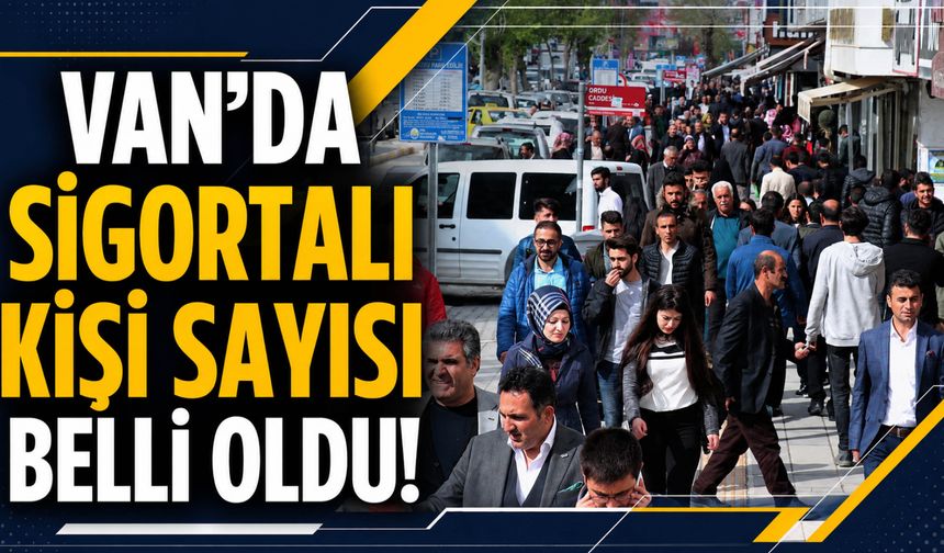 Van'da Sigortalı Kişi Sayısı Belli Oldu! TÜİK Son Verileri Paylaştı