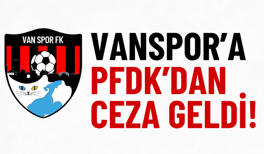 Vanspor'a PFDK'dan 125 bin Lira Para Cezası!