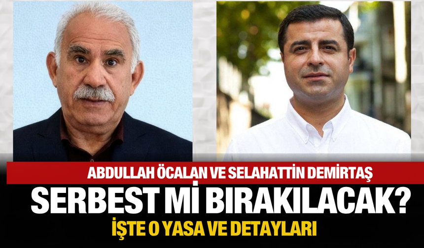 Terörsüz Türkiye Yasasında Kimler Yararlanacak? Abdullah Öcalan ve Selahattin Demirtaş Düzenleme Kapsamında mı?