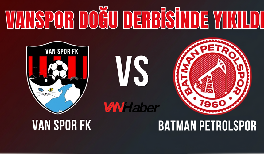 Vanspor Doğu Derbisinde Kaybetti!
