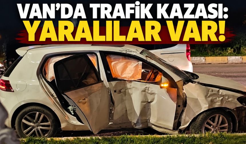 Van’da kontrolden çıkan otomobil direklere çarptı: 3 yaralı