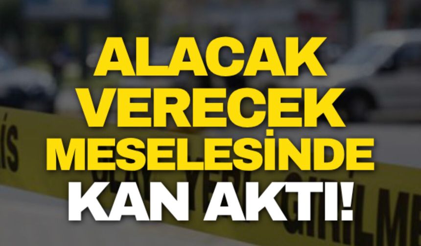 Alacak verecek kavgası kanlı bitti: 1 ölü