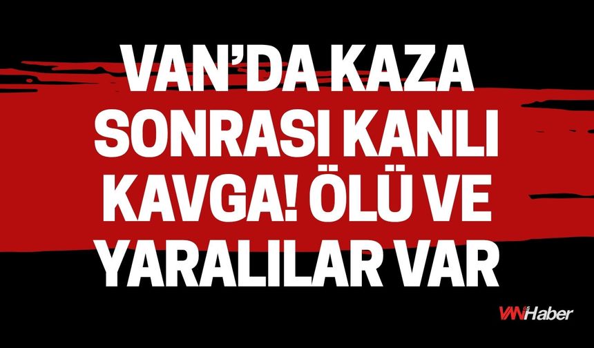 Van’da Kaza Sonrası Kanlı Kavga: Ölü ve Yaralılar Var!
