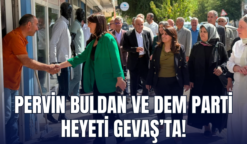 Pervin Buldan ve Dem Parti Heyeti Gevaş’ta: Belediye Ve Esnafla Bir Araya Geldi