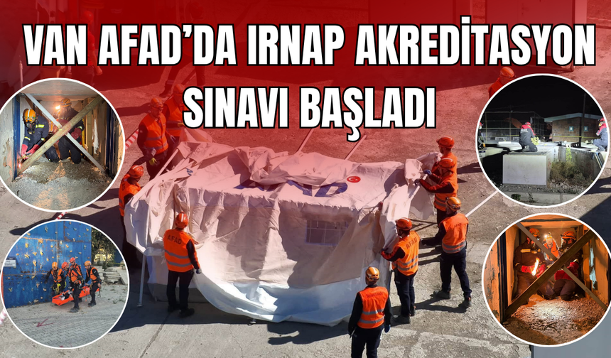 Van Afad’da Irnap Akreditasyon Sınavı Başladı
