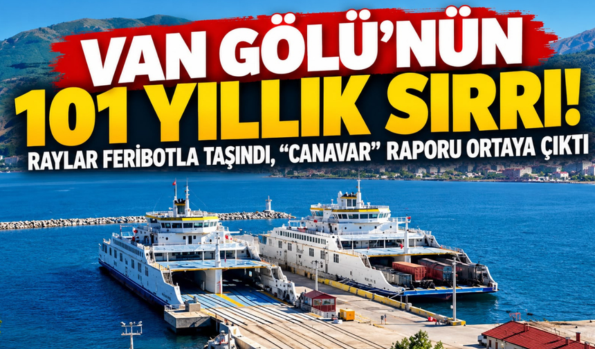 Van Gölü’nün 101 yıllık sırrı! Raylar feribotla taşındı, “canavar” raporu ortaya çıktı