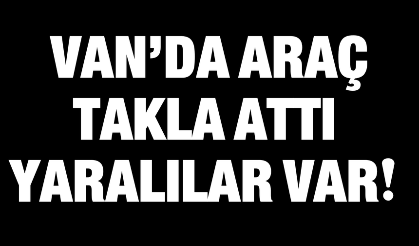 Erciş’te Hafif Ticari Araç Takla Attı: Sürücü ve Eşi Yaralandı