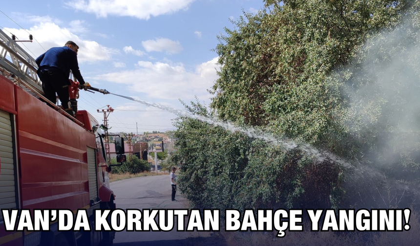 Van’da Korkutan Bahçe Yangını!