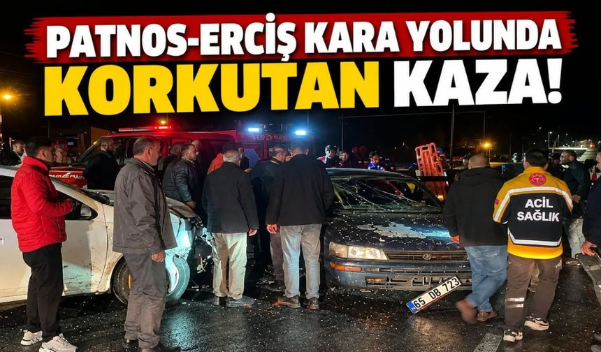 Patnos-Erciş Kara Yolunda Korkutan Kaza!