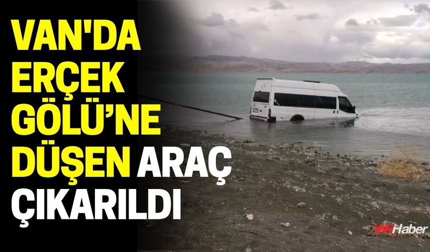 Van'da Erçek Gölü’ne Düşen Araç Çıkarıldı