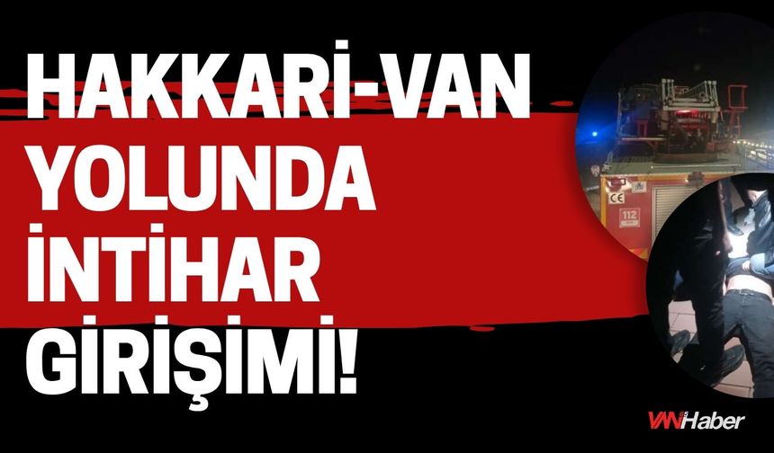 Hakkari-Van Yolunda İntihar Girişimi!