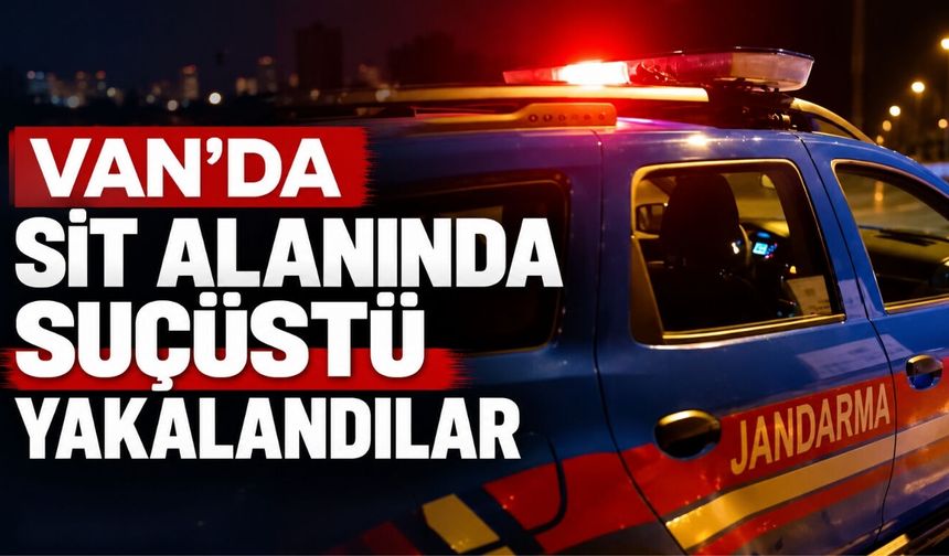 Van’da Sit Alanında Suçüstü Yakalandılar