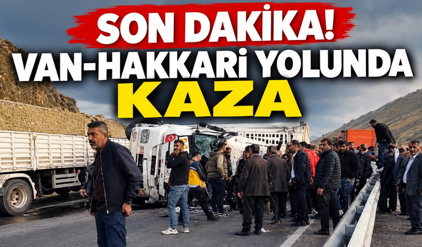 Son Dakika! Van-Hakkari kara yolunda tır devrildi