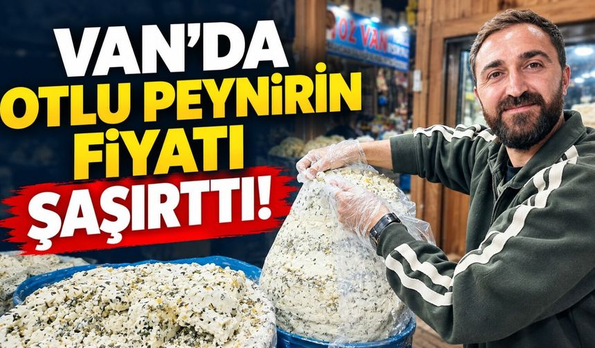 Van’da otlu peynirin fiyatı şaşırttı! Kilosu 800 liraya yükseldi!
