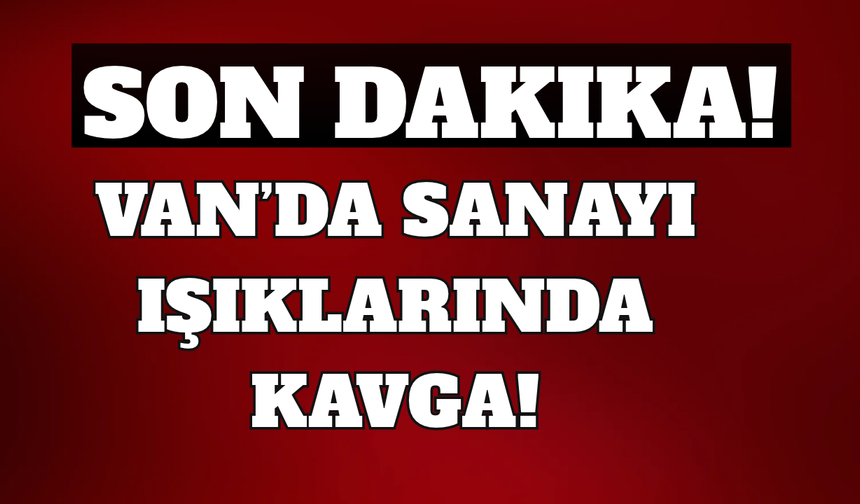Van’da sanayi ışıklarında kavga!