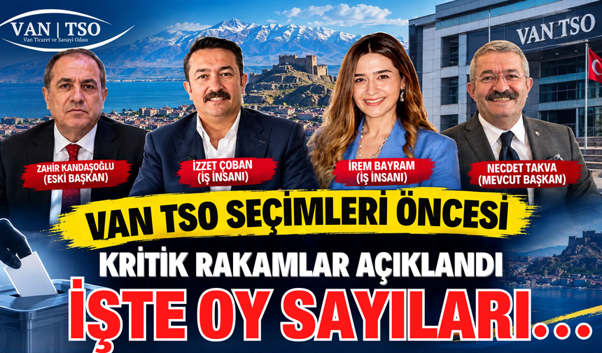 Van TSO Seçimlerinde Meslek Gruplarının Oy Sayıları Belli Oldu!