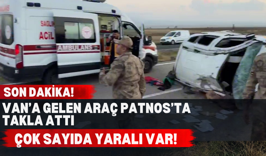Van’a Gelmek İçin Yola Çıktılar, Patnos’ta Kaza Yaptılar!
