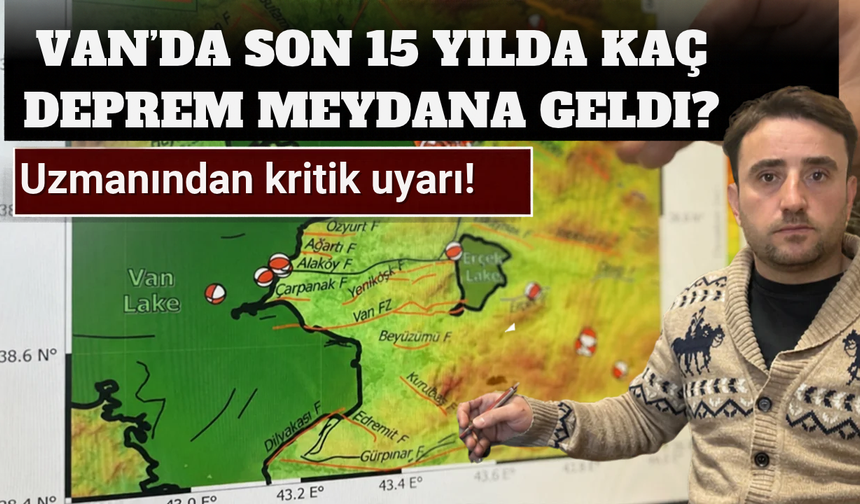 Van’da 15 Yılda 20 Binden Fazla Deprem! İki Fay Zonu İçin Kritik Uyarı