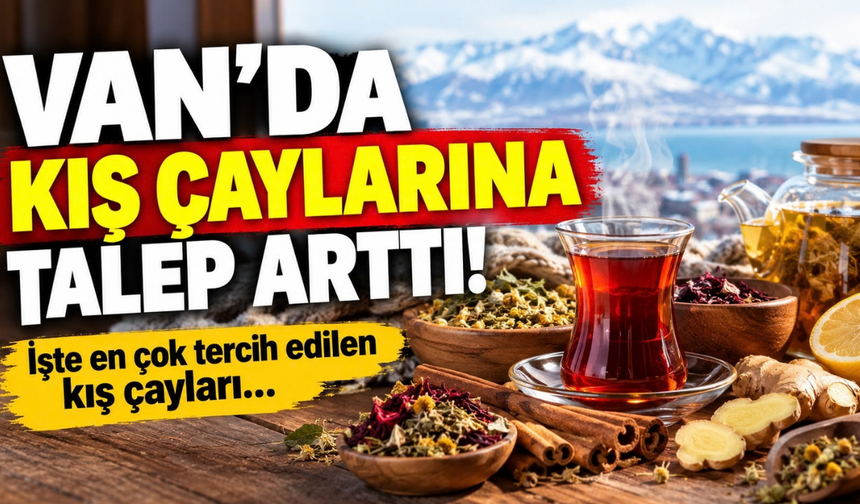 Van’da hava serinledi, kış çaylarına talep arttı! İşte Van’da en çok tercih edilen çaylar…