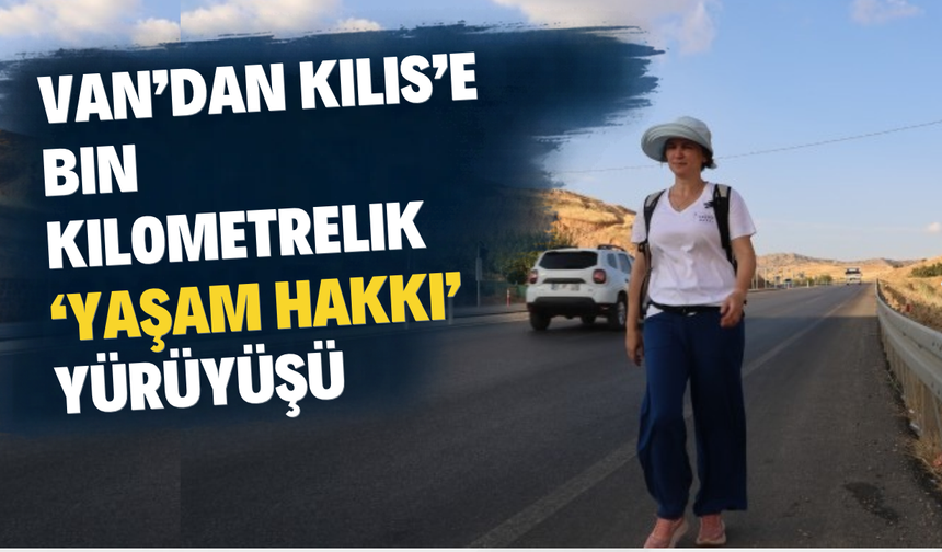Çocukların yaşam hakkı için sınır hattında bin kilometrelik yürüyüş