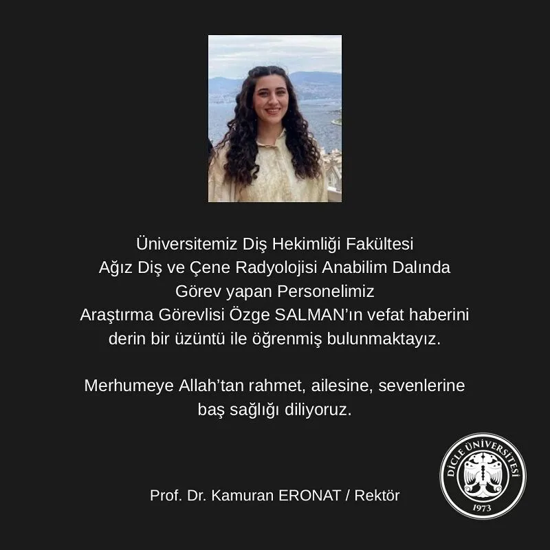 Diyarbakir Dicle Universitesi Dis Hekimligi Fakultesi Agiz Dis Ve Cene Radyolojisi Anabilim Dalinda Gorevli Ozge Salman 1