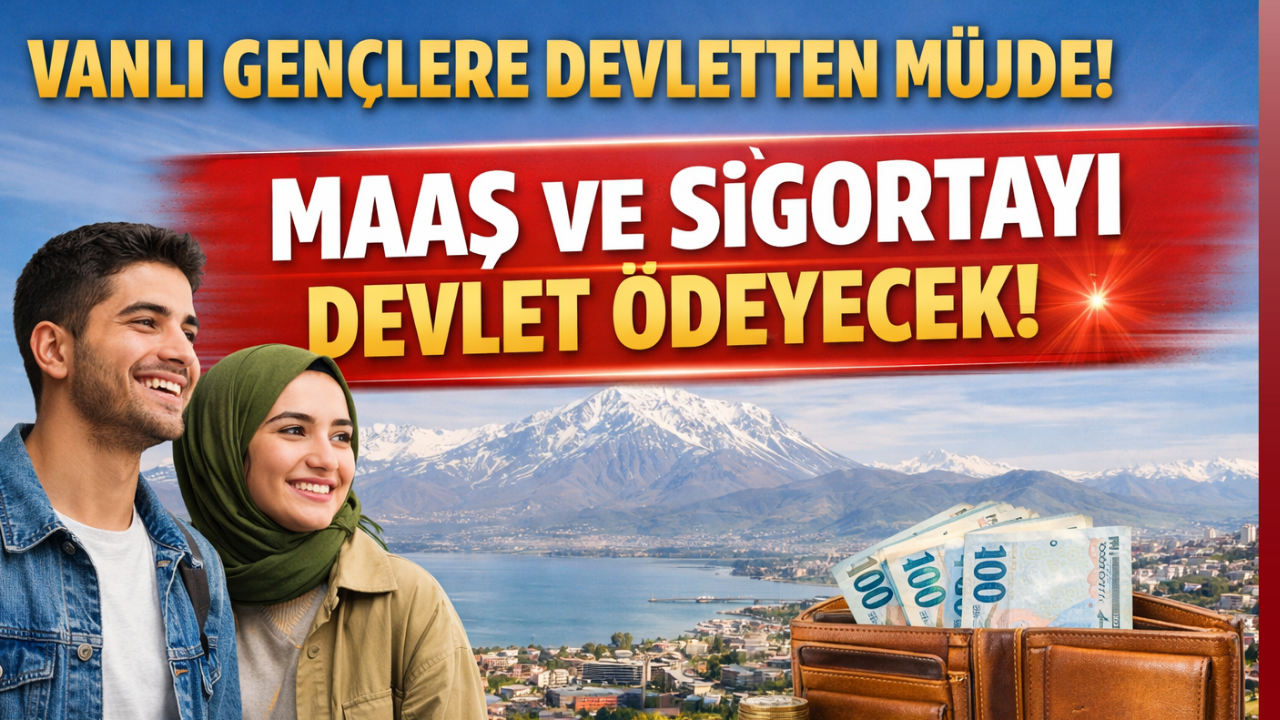 Vanlı gençlere devletten müjde! Maaş ve Sigortayı Devlet Ödeyecek!
