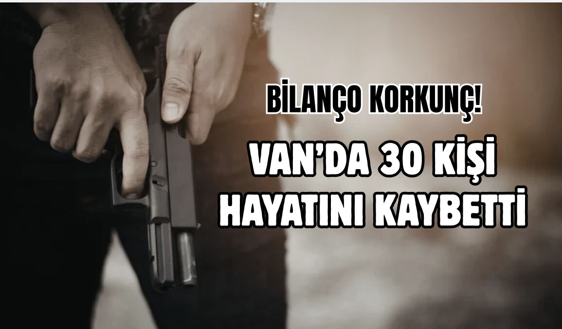 Korkutan silahlı şiddet bilançosu!  Van’da tam 30 kişi hayatını kaybetti!