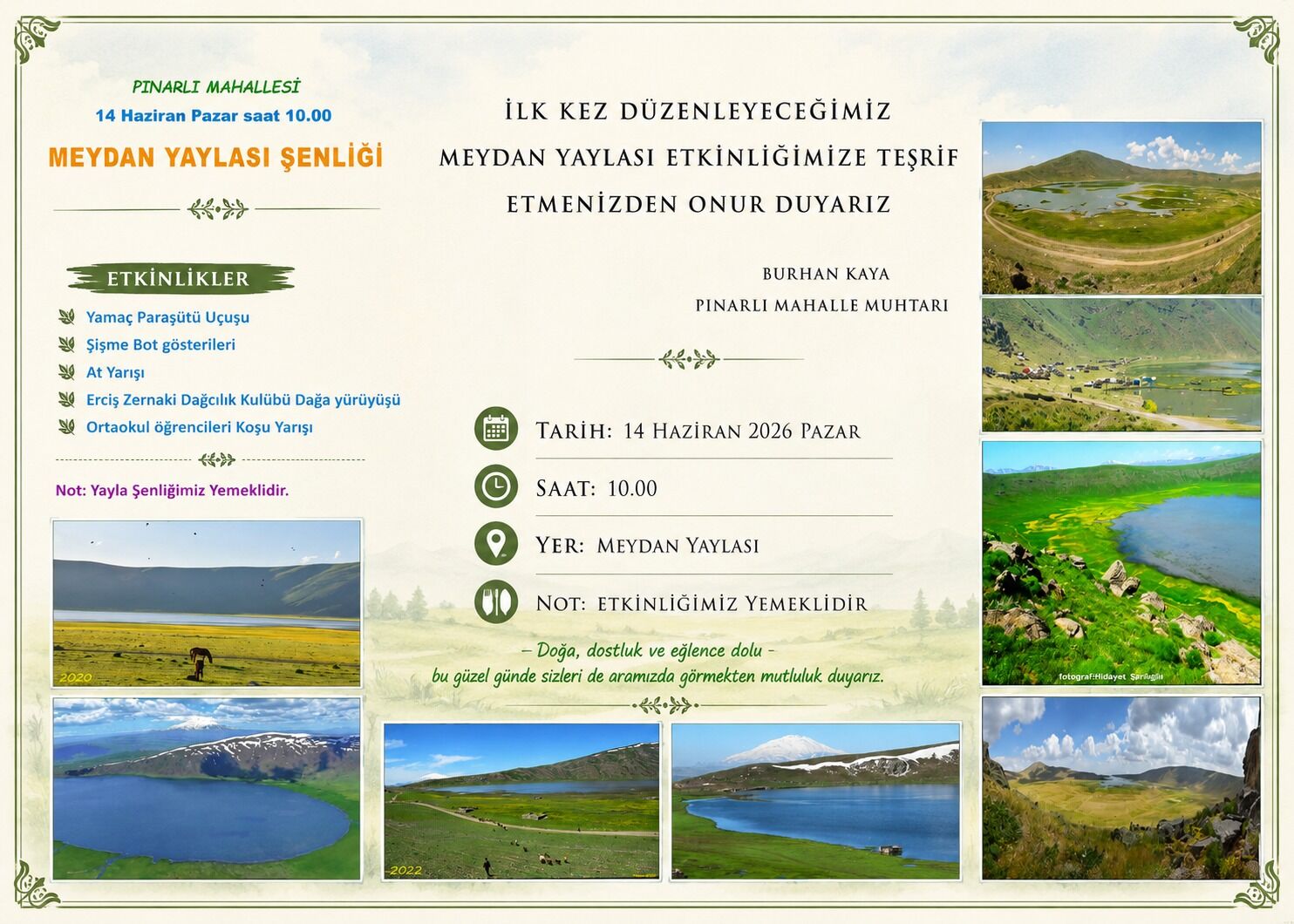 Erci̇ş Meydan Yaylasi Festi̇vali̇-1