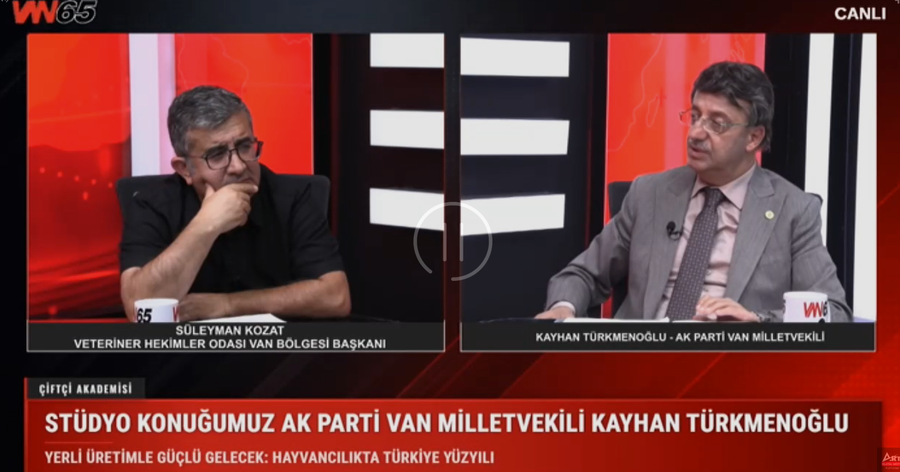 Kayhan Türkmenoğlu Van65 Tv'de Açıkladı Van Tarımına 3 Dev Proje-1