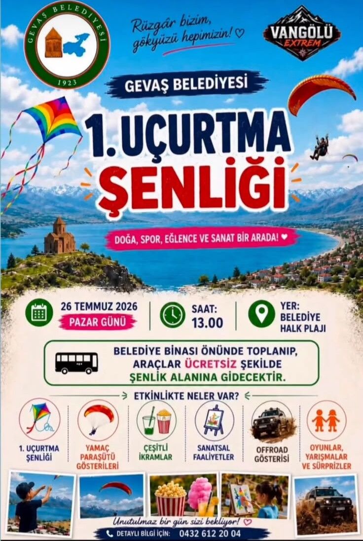 Van'da Hafta Sonu Renkli Etkinlik Gevaş'ta İlk Kez Uçurtma Şenliği Düzenlenecek-1