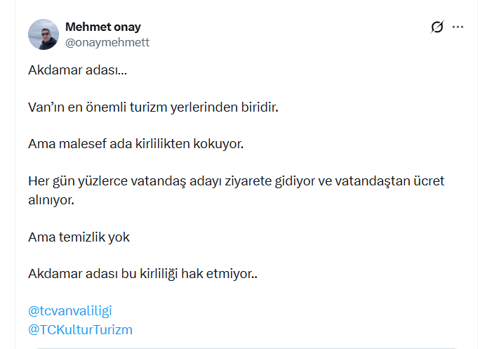 Akdamar Adasi Ki̇rli̇ki̇k Tepki̇si̇