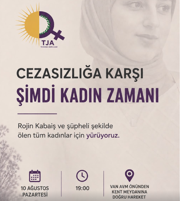 Van'da Rojin Kabaiş Için Yürüyüş Düzenlenecek