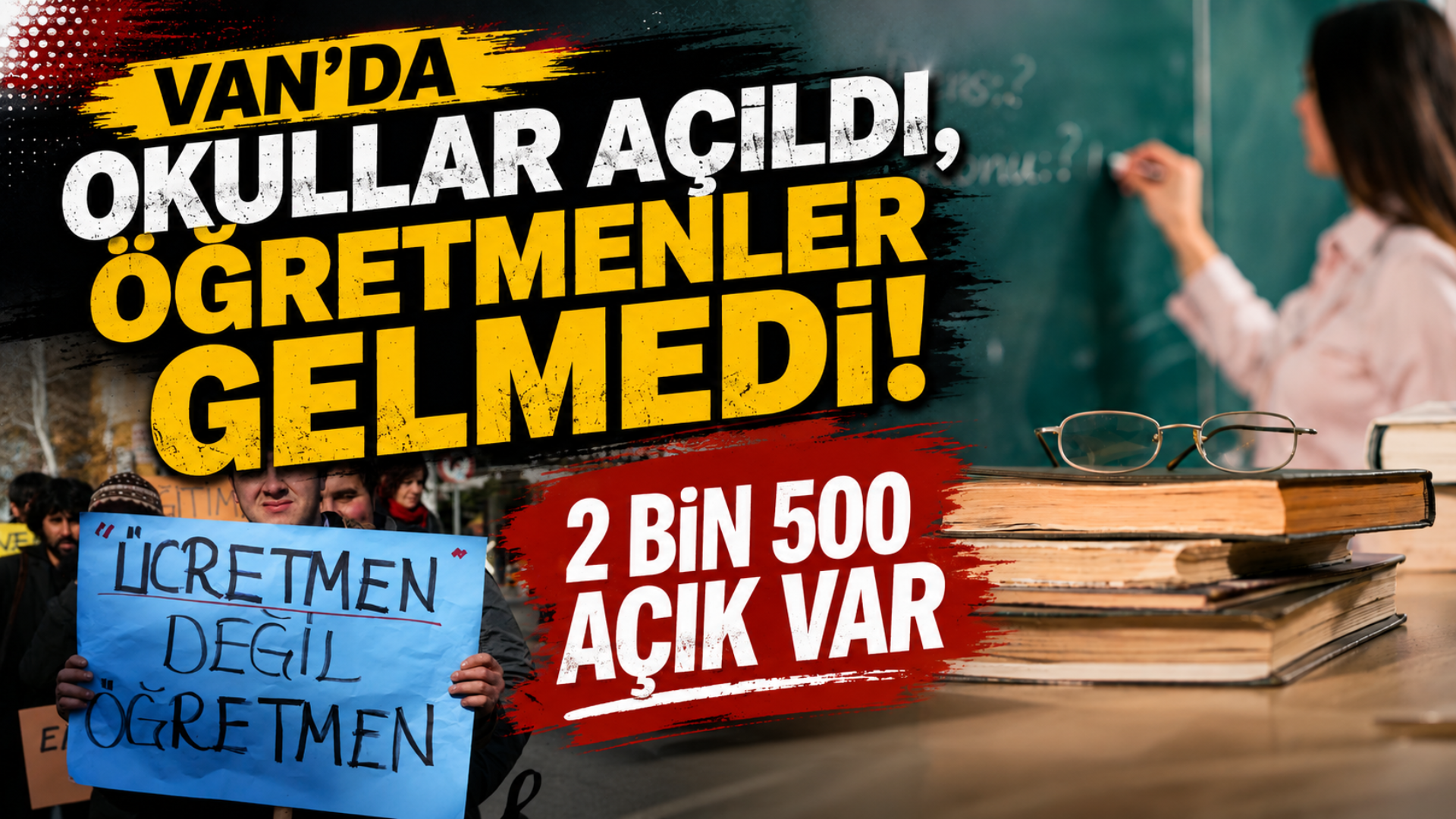 Van’da Okulların Kapısı Açıldı Ama Öğretmen Eksik!