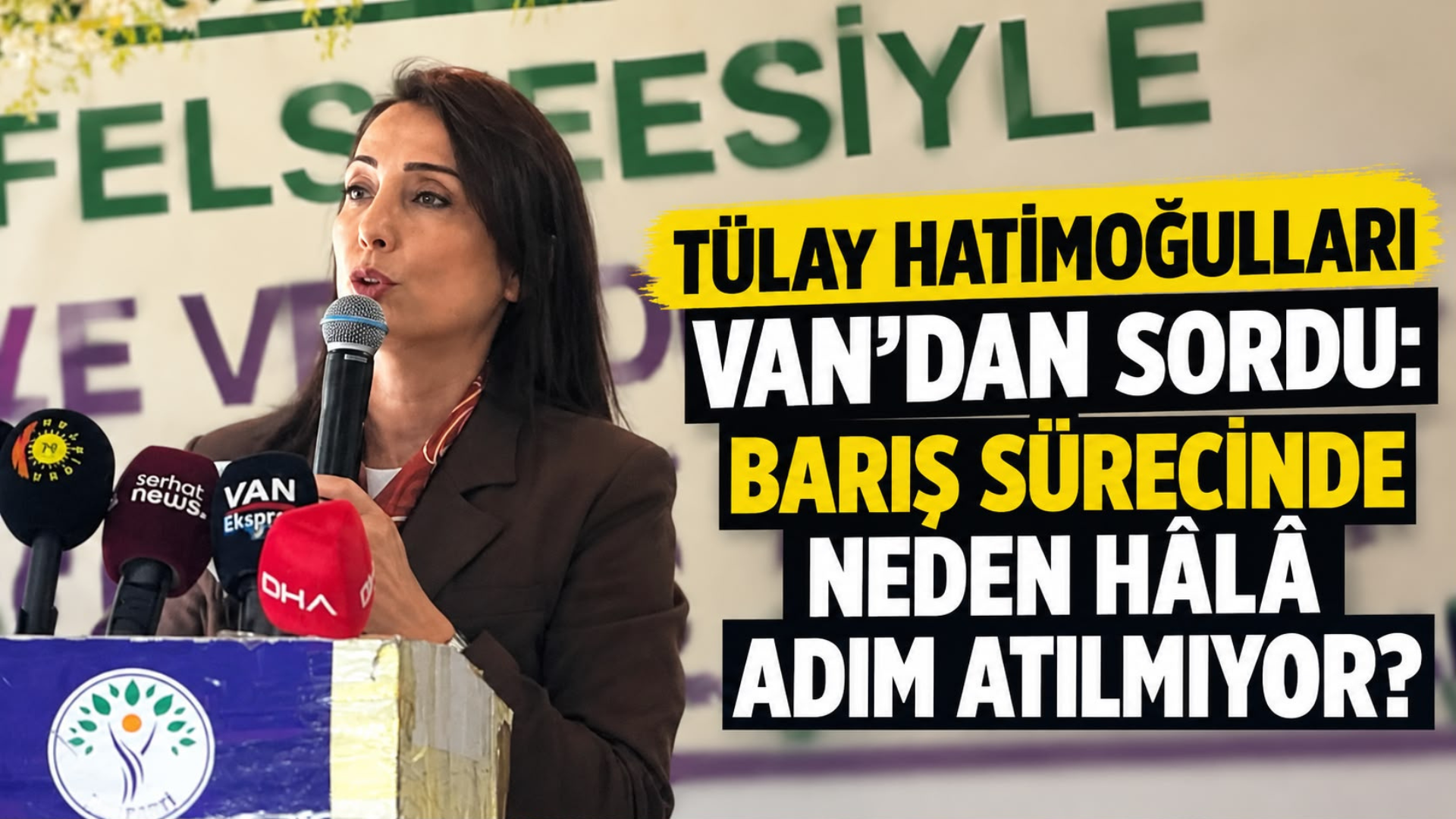 Tülay Hatimoğulları Van’da Konuştu: Barış Sürecinde “Daha Ne Bekleniyor?” Çağrısı
