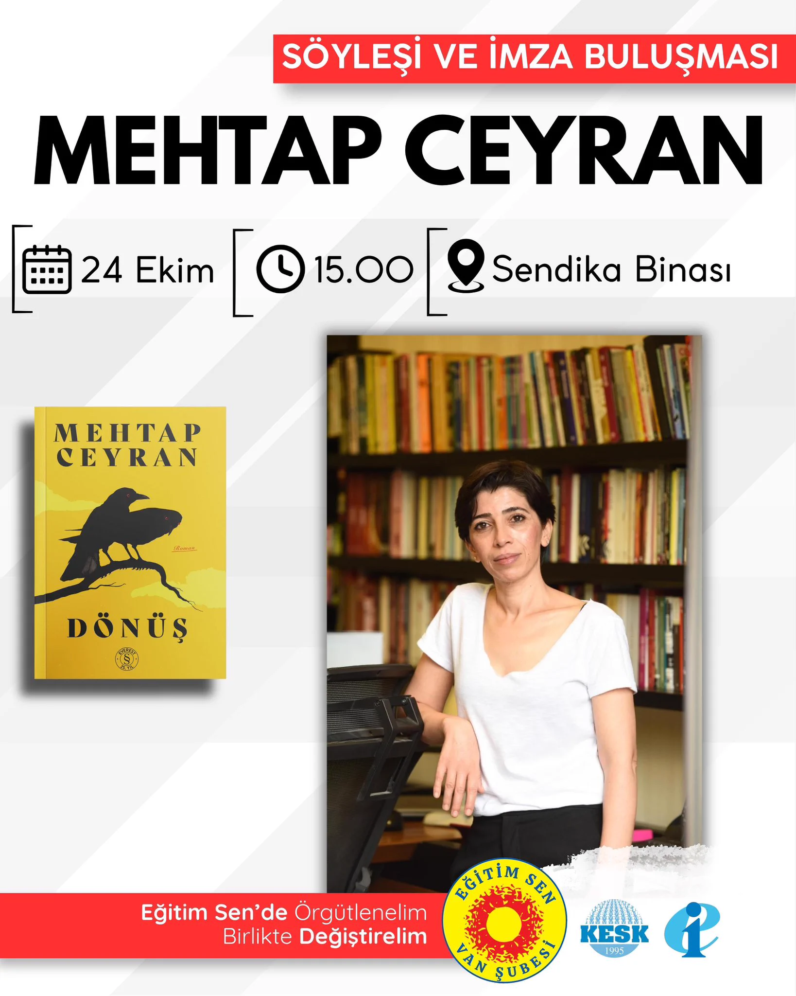 Ünlü Kürt Yazar Mehtap Ceyran Van’a Geliyor!