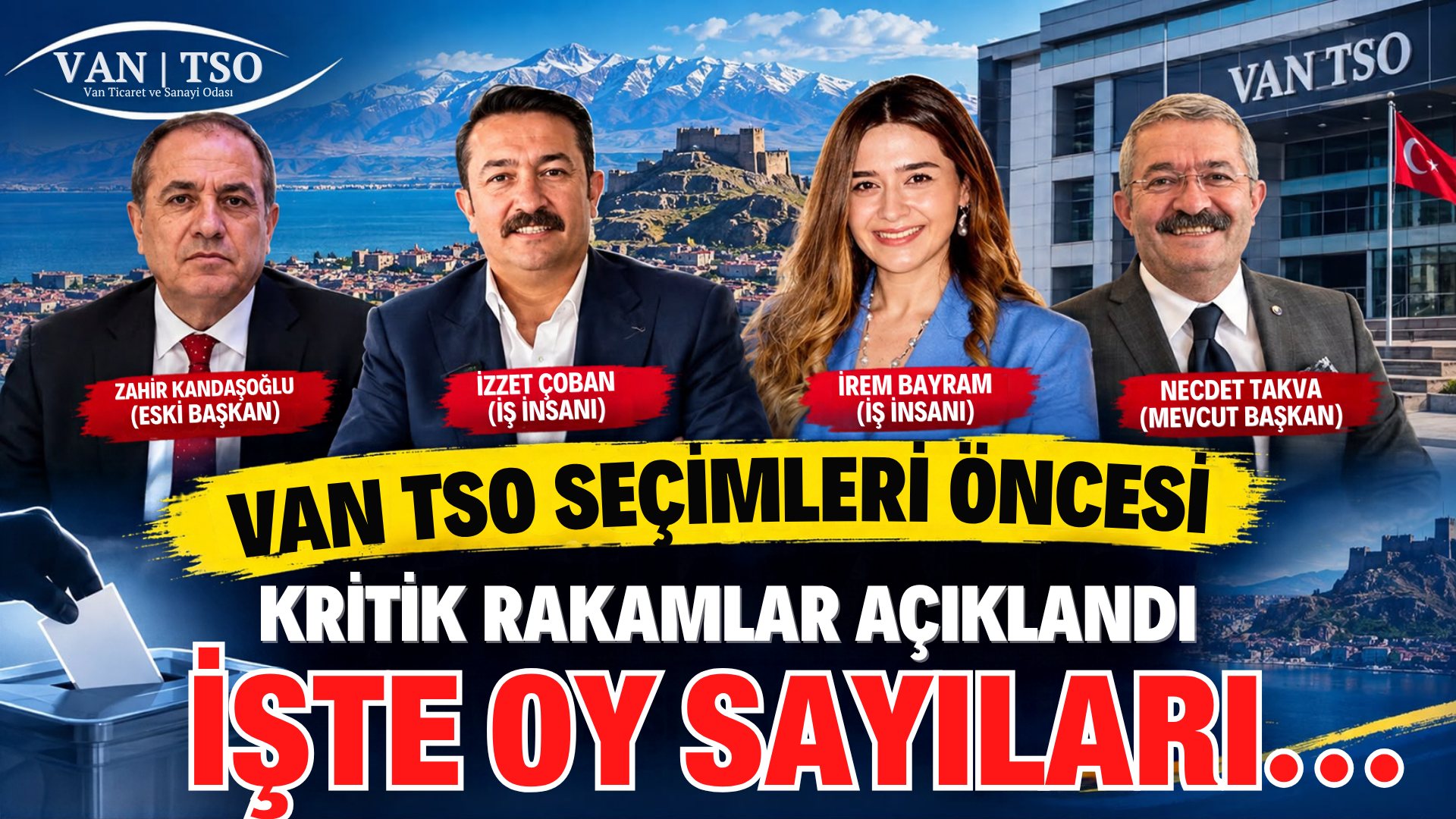 Van TSO Seçimlerinde Meslek Gruplarının Oy Sayıları Belli Oldu!