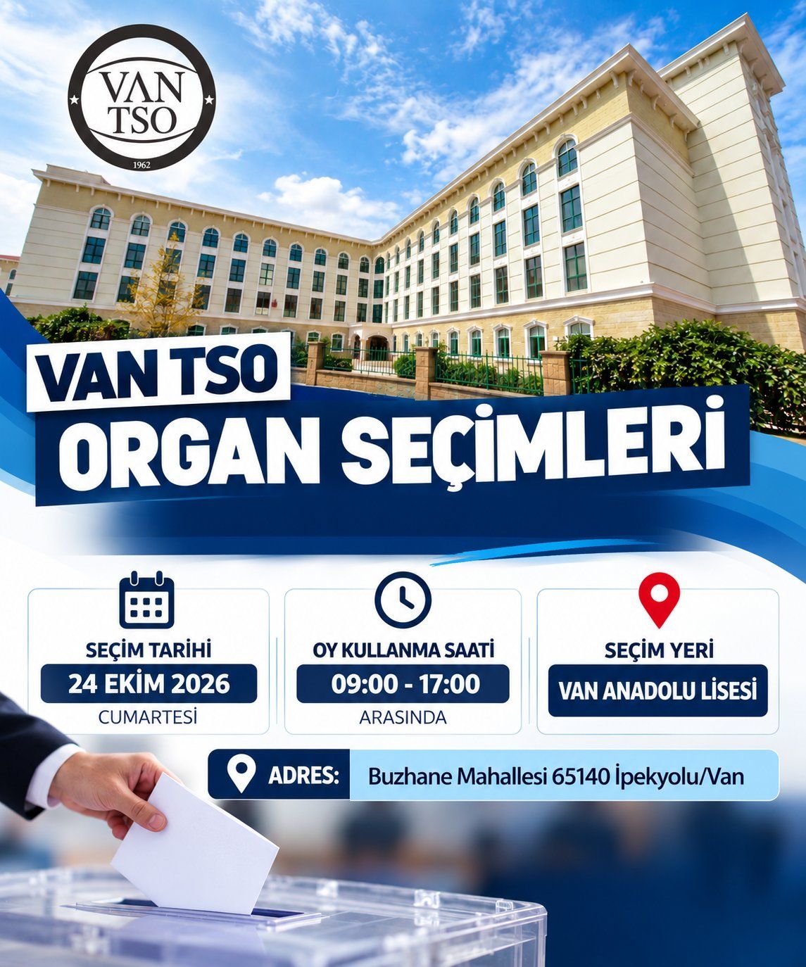 Van Tso Seçimlerinin Yapılacağı Yer Belli Oldu!-1