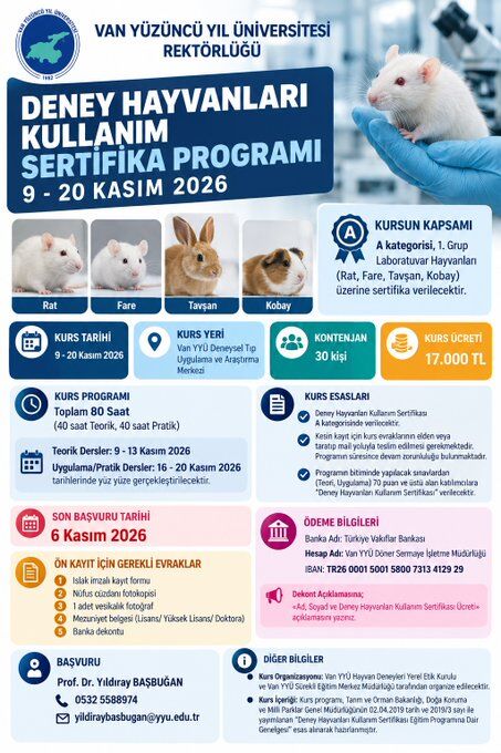 Van Yyü'den Tepki̇ Çeken '17 Bi̇n Li̇ralik' Deney Karari Canlılar Sertifika Pazarına Mı Düştü