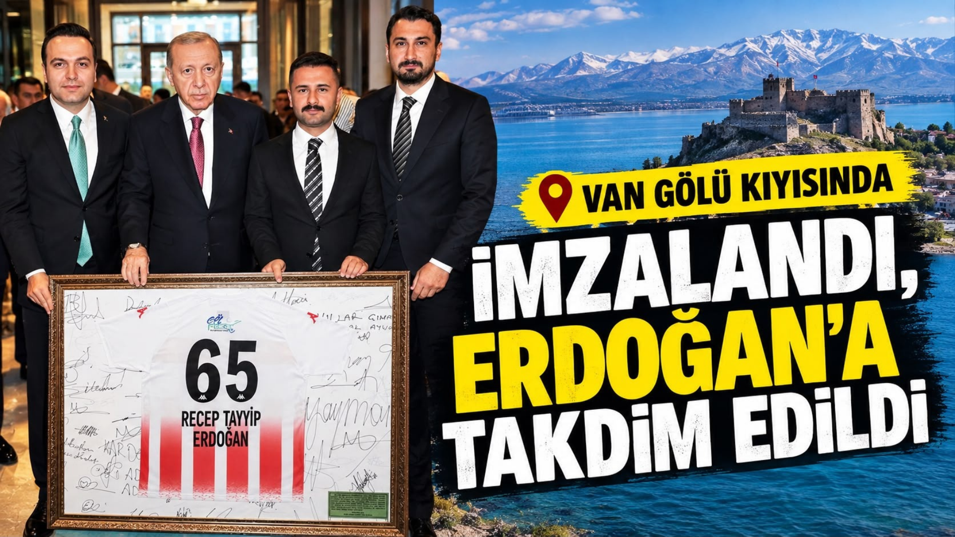 Vanlı Gençlerden Cumhurbaşkanı Erdoğan’a Anlamlı Gölfest Hatırası